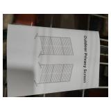 Shade Metal Privacy Screen 72\" H x 48\" W, Freestanding Decorative Outdoor Privacy Fence Panels for Instant Privacy & Space Division, Patio Screens for Patios Outside Outdoor, Black, 2 Panel