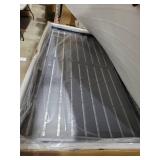 Shade Metal Privacy Screen 72\" H x 48\" W, Freestanding Decorative Outdoor Privacy Fence Panels for Instant Privacy & Space Division, Patio Screens for Patios Outside Outdoor, Black, 2 Panel