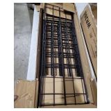 FLEXIMOUNTS 2-Pack 2x6ft Garage Shelving 24-inch-by-72-inch Wall Shelf Garage Storage Rack Floating Shelves, Black, Classic Series