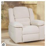 FLEXISPOT Swivel Rocker Recliner Chair for Adults, Massage Recliner Rocking Chair Nursery, 360° Swivel Nursery Glider for Living Room Bedroom, Beige (XRC2)