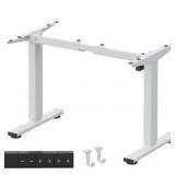 FLEXISPOT EN1 Height Adjustable Standing Desk Frame with Memory Controller, Electric Sit Stand Desk Base for Home and Office (White Frame Only)