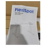 FLEXISPOT EN1 Height Adjustable Standing Desk Frame with Memory Controller, Electric Sit Stand Desk Base for Home and Office (White Frame Only)