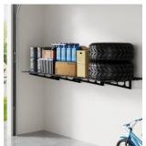 FLEXIMOUNTS 2x6ft Garage Shelving Wall-Mounted, 1-Pack Heavy-Duty Wall Shelving