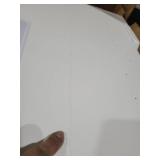 FLEXISPOT EN1 One-Piece Standing Desk, 48 x 24 Inches Electric Height Adjustable Desk for Home Office (White Frame + White Desktop) (crack bottom of table top )