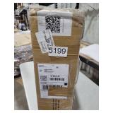 FLEXISPOT EN1 One-Piece Standing Desk, 48 x 24 Inches Electric Height Adjustable Desk for Home Office (White Frame + White Desktop) (crack bottom of table top )