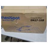 FLEXISPOT 36-inch Standing Desk Converter Height Adjustable Sit to Stand Up Workstation, Dual Monitor and Laptop Riser with Wide Keyboard Tray, Black