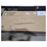 FLEXIMOUNTS 4x8 Overhead Garage Storage Rack, Adjustable Organization System, Heavy-Duty Metal Ceiling Racks, 750lbs Weight Capacity, Black, Classic Series