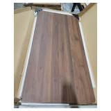 FLEXISPOT Whole Piece 48\"x24\" Desktop 1\" Thickness Height Adjustable Desk Rectangular Tabletop Mahogany Board