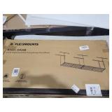 FLEXIMOUNTS 2x8 Overhead Garage Storage Rack, Adjustable Organization System, Heavy-Duty Metal Ceiling Racks, 750lbs Weight Capacity, Black, Classic Series