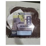 KinCam Recliner Covers, Stretch Reclining Chair Covers, Recliner Sofa Slipcovers Stripe Jacquard Recliner Couch Covers Furniture Protector Covers for Pet Kid (1 Seater, Dark Coffee)