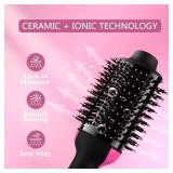 Aopant Hair Dryer Brush Blow Dryer in One, 4 in 1 Styling Tools Blow Dryer with Ceramic Oval Barrel, Hair Dryer and Styler Volumizer, Hot Air Straightener Brush for All Hair Types