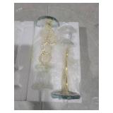 Clear K9 Crystal Taper Candle Holders, Candle Holder for Taper Candle,Taper Candlestick Holders for Coffee Dining Table, Wedding,Christmas,Home Decoration, Set of 2