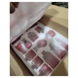 ROLLSCERAY Bud Vases in Bulk 30, Pink Glass Vases for Centerpieces, Small Vase for Flowers, Small Flower Vase for Centerpieces, Mini Vintage Vases for Wedding Table Decor