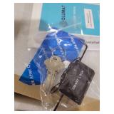 OLUMAT Smart Lock with Handle: Wi-Fi Keyless Entry Door Lock - Smart Locks for Front Door - Biometric Fingerprint Door Lock - Smart Door Lock with Keypad - Garage Door with App Control - Auto Lock