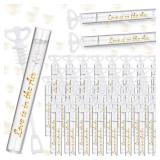 PullCrease 150 Pcs Bubble Wands Bulk for Wedding Party Mini Heart Wand with Bubble Solution for Wedding Bridal Showers Valentine Anniversary Birthday Supplies(White,Love)
