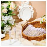 PullCrease 150 Pcs Bubble Wands Bulk for Wedding Party Mini Heart Wand with Bubble Solution for Wedding Bridal Showers Valentine Anniversary Birthday Supplies(White,Love)