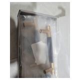 Amerdeco 6 Pack Champagne Bronze+Black Cabinet Pulls 3.75 Inch(96MM) Hole Centers Kitchen Cabinet Handles Hardware Kitchen Handles for Cabinets Cupboard Handles Drawer Pulls