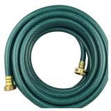 Darnassus PVC Garden Hose 1/2 Inch Green Heavy Duty Water Hose with Solid Brass Fittings,No Leaking, Flexible,for outdoors,Lawns,Patio (25 FT, Green, Brass Fittings)
