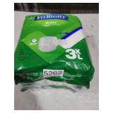 FitRight Bariatric Adult Diapers, Ultra Heavy Absorbency, 3XL (Waist Size 65in-84in), 12 Count, Disposable Incontinence Briefs for Men and Women, Moisture-Wicking, Leak Protection,
