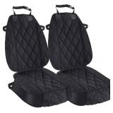 AsFrost Dog Seat Cover Cars Trucks SUVs, Thick 600D Heavy Duty Pets Car Seat Cover, Waterproof & Wear-Resistant Durable Nonslip Backing & Hammock Convertible, Black, 2 Pack