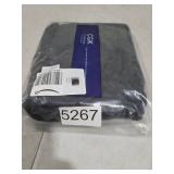 Wrap Around Dust Ruffle Bed Skirt - Black - for Full Size Beds with 15 Inch Drop - Easy Fit Elastic Strap - Adjustable Pleated Bedskirt w/Brushed Fabric - Wrinkle Free - for Women, Men, Kids & Teens