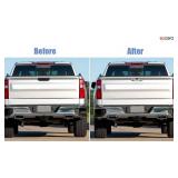 AUCERAMIC Chrome Tailgate Handle Cover Fit 2019-2024 for Chevrolet Silverado 1500 for GMC Sierra 1500,Trunk Rear Door Rear Tail Gate Tailgate Handle Trim Cover Up Chrome Exterior Accessories