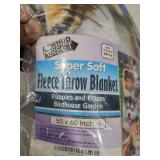 Super Soft Fleece Throw Blanket - Puppies and Kittens Birdhouse Garden Design 50x60