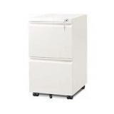 Modern White File Cabinet with Lock