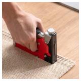 PHITRIC Upholstery Staple Gun Heavy Duty, 4 in 1 Stapler Gun with 6000 Staples, Remover, Manual Brad Nailer Power Adjustment Stapler Gun for Wood, Upholstery, Carpentry, Decoration DIY