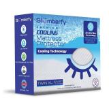 Slumberfy Twin XL Cooling Hypoallergenic Mattress Protector, 39x80 in, White, Noiseless, Washable
