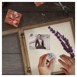 TJ.MOREE Shadow Box Display Case 12 x 12 Flowers Shadow Box Frame with Glass Window Picture Frame Wedding Bouquet Memorabilia Medals Photos Memory Box for Keepsakes - Carbonized