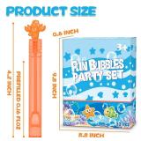 Under The Sea Party Favor, 32 Pack Mini Bubble Wand for Kids Toddler with Gift Box, Mermaid Birthday Party Supplies, Ocean Goody Bag Filler, Summer Pool Beach Party Decoration Toy, Classroom Prizes