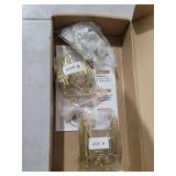 Bilillo 12-Piece Stainless Steel Wall Plate Hangers, 6/8/10 Inch Invisible Decorative Wire Plate Holders with 12 Pieces Wall Hooks for 5.5 to 10.5 Inch (Gold)