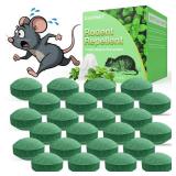 24Pcs Rodent Mouse Repellent, Peppermint Oil to Repel Mice and Rats, Ideal for Indoor Use, Natural Ingredients Rat Repellent Balls Deterrent Indoor Pest Insect Control, Family & Pet Safe