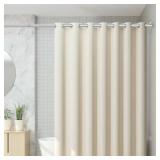 CorkLatta Chrome Shower Curtain Rod 31 to 80 Inch,1 Inch Diameter Adjustable Spring Tension Curtain Rod No Drilling Stainless Steel Telescoping Rod,No Rust