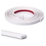 Art3d 10 Ft Peel and Stick Flexible Vinyl Molding Trim for Wall Tile Edges, Kitchen backsplash, Mirrior Frame in White