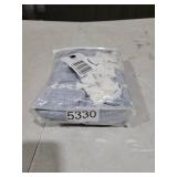 MitoVilla White Boho Farmhouse Small Stall Shower Curtain Set 36 x 72, Half Size Narrow Polyester Linen Fabric Shower Curtains for Farmhouse Bathroom Decor, White