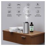 Waterless Essential Oil Diffuser Aromatherapy Scent Diffusers for Home Large Room, Bedroom, Car, Office, Desk, Battery Operated Mini Portable Air Freshener, 3 Countdown Timers & 3 Mist Levels, Pink