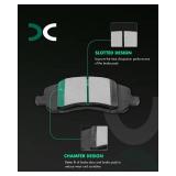 Ceramic Brake Pads Kits,SCITOO 8pcs Brakes Pads Set fit for Chrysler 200,Sebring,08-14 for Dodge Avenger,07-12 for Dodge Caliber,07-17 for Jeep Compass,Patriot,04-06,08-17 for Mitsubishi Lancer