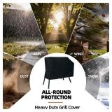 NOELIFE Grill Cover for Blackstone 22 inch Griddle with Hood and Stand, Waterproof Griddle Accessories for Blackstone 17 and 22 inch, Windproof and UV Resistant (Cover only)