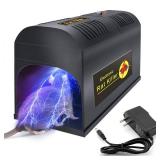 Upgraded Rat Trap - Humane Electric Mouse Trap Zapper with High Voltage Instant Kill for Chipmunk Squirrel Gopher Mole Mice Rats, Indoor Outdoor Use, No Touch & Reusable Rodent Control for Home