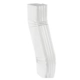GEAIN Gutter Downspout Elbow S-Shape Style B (Offset=3) Zig Zag Elbows 3 x 4" White Aluminum