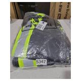 Sintuff 12 Pcs High Visibility Reflective Safety Shirt Short T Shirt Construction Work Breathable Shirt Bulk for Men Women(Black, X-Large)