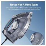 IRONDAY 1700W Steam Iron for Clothes, Burst of Steam, Auto shutoff, Self-Cleaning, Ceramic Soleplate, 10.14oz Water Tank Ironing Clothes for All Home, Grey