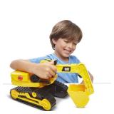 Cat Construction Power Haulers Excavator - Motion Drive Technology and Lights & Sounds Toy Truck for Kids Ages 3+, Durable Yellow Construction Vehicle