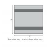 QUBA LINEN 100% Cotton Washcloth Set Soft, Absorbent Face Towels for Bathroom & Gym Use Durable, Reusable & Machine Washable Wash Cloths - Gray Color, 12x12 Inches, Pack of 12