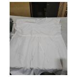 Ekouaer Womens Apparel, Short Sleeve Bathing Suit Coverups, Loose V-Neck Bikini, Beach Tunic Top, A-white-01, Large