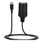 GutReise USB C PD 45W 12-15V/3A Type C Male to Cigarettes Lighter Socket Female Converter Cable 1M for GPS DVR Car Camera