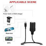 GutReise USB C PD 45W 12-15V/3A Type C Male to Cigarettes Lighter Socket Female Converter Cable 1M for GPS DVR Car Camera