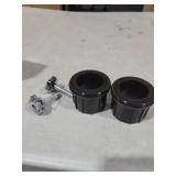 2 Sets Patio Umbrella Base Hole Ring Plug Cover Stand Replacement Parts Black Base Insert Pole Fastening Cap for Old Heavy Umbrella Base